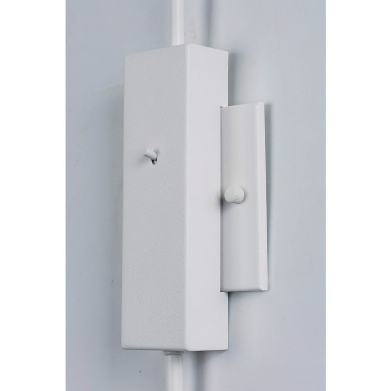 ET2 Lighting Circuit LED 1-Light Pin-Up Wall Sconce, Matte White