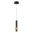 ET2 Lighting Reveal 1 Light LED Pendant, Black/Gold - E24751-BKGLD