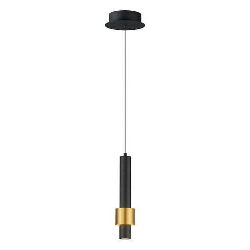 ET2 Lighting Reveal 1 Light LED Pendant, Black/Gold - E24751-BKGLD