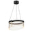 ET2 Lighting Sonata 1 Light Pendant, Black/Acrylic