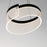 ET2 Lighting Sonata 1 Light Pendant, Black/Acrylic