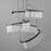 ET2 Lighting Sonata 3 Light LED Pendant, Black/Patterned Acrylic