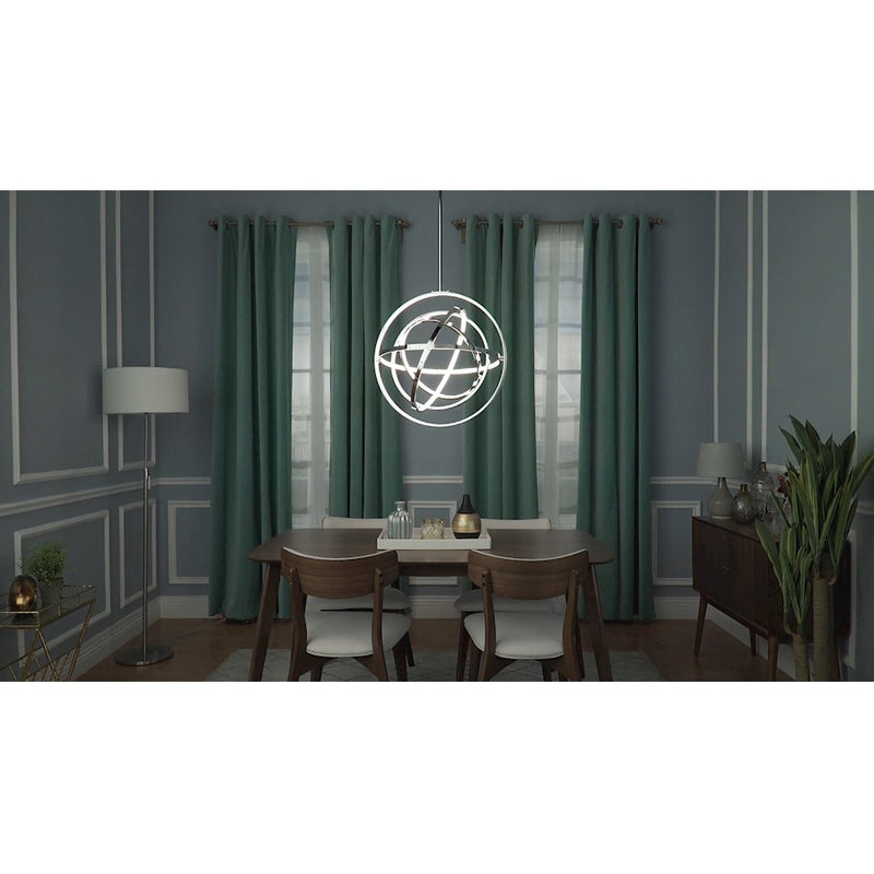 ET2 Lighting Gyro II Single Pendant in Polished Chrome
