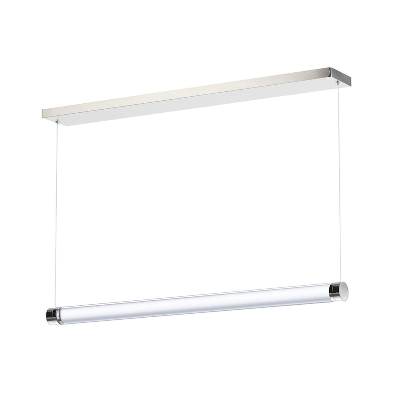 ET2 Lighting Vanish 1Lt 36" LED Pendant, Aluminum/Clear Acrylic
