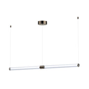 ET2 Lighting Vanish 2Lt 52" LED Pendant, Gunmetal/Clear Acrylic - E24835-75GM