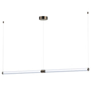 ET2 Lighting Vanish 2Lt 72" LED Pendant, Gunmetal/Clear Acrylic - E24837-75GM