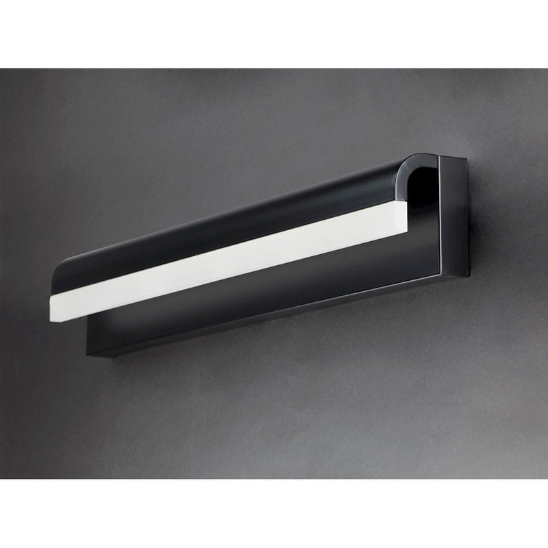 ET2 Lighting Waterfall LED 30" 1-Light Bath Vanity, Black