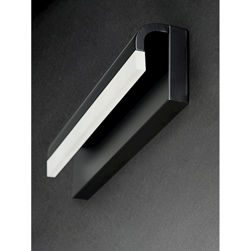 ET2 Lighting Waterfall LED 30" 1-Light Bath Vanity, Black