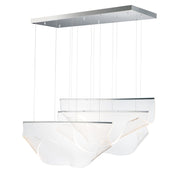 ET2 Lighting Rinkle LED 3-Light Pendant, Polished Chrome