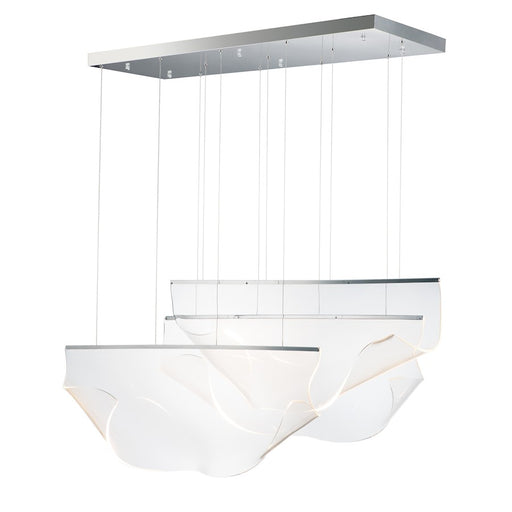 ET2 Lighting Rinkle LED 3-Light Pendant, Polished Chrome