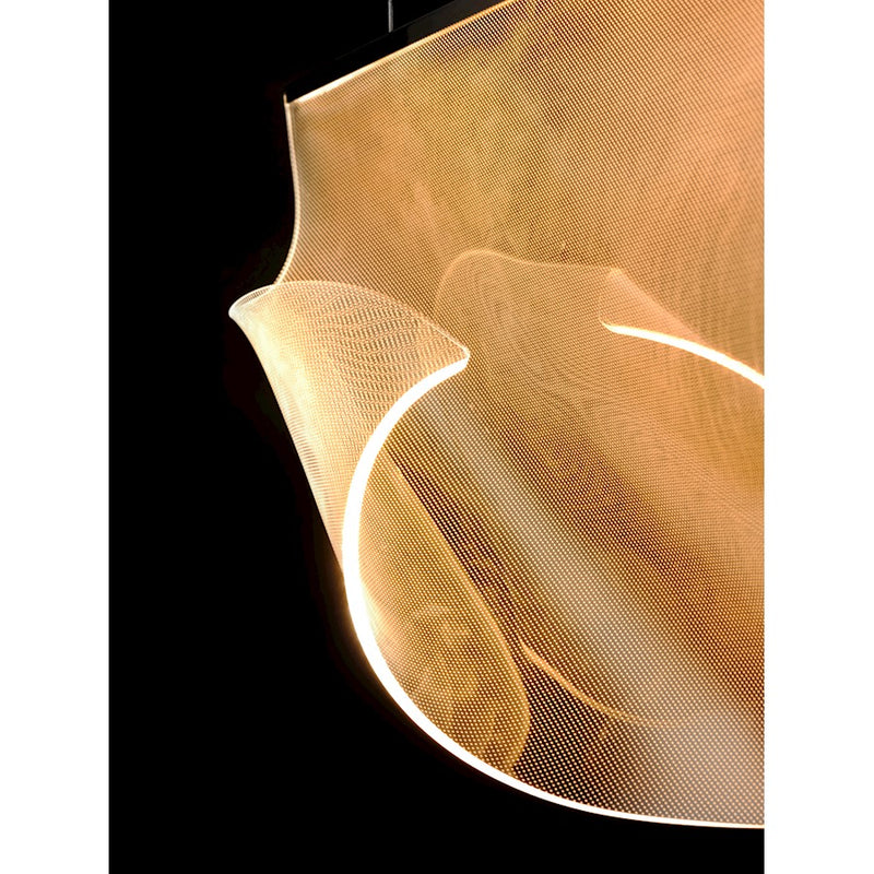 ET2 Lighting Rinkle LED 3-Light Pendant, Polished Chrome