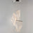 ET2 Lighting Rinkle 3-Light LED Pendant, Chrome/Patterned