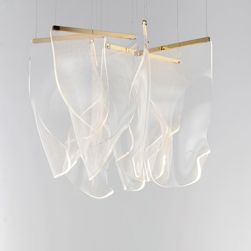 ET2 Lighting Rinkle Pendant, French Gold