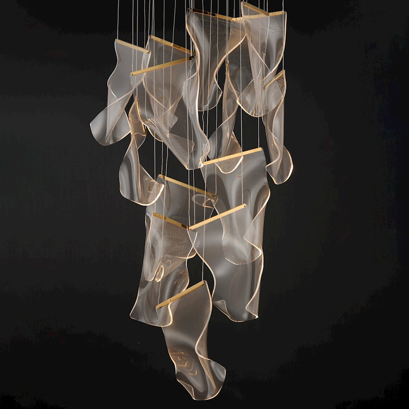 ET2 Lighting Rinkle Pendant, French Gold