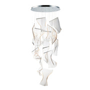 ET2 Lighting Rinkle LED 14-Light Pendant, Polished Chrome