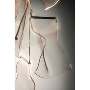 ET2 Lighting Rinkle LED 14-Light Pendant, Polished Chrome