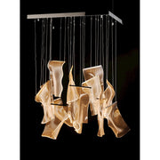 ET2 Lighting Rinkle LED 13-Light Pendant, Polished Chrome
