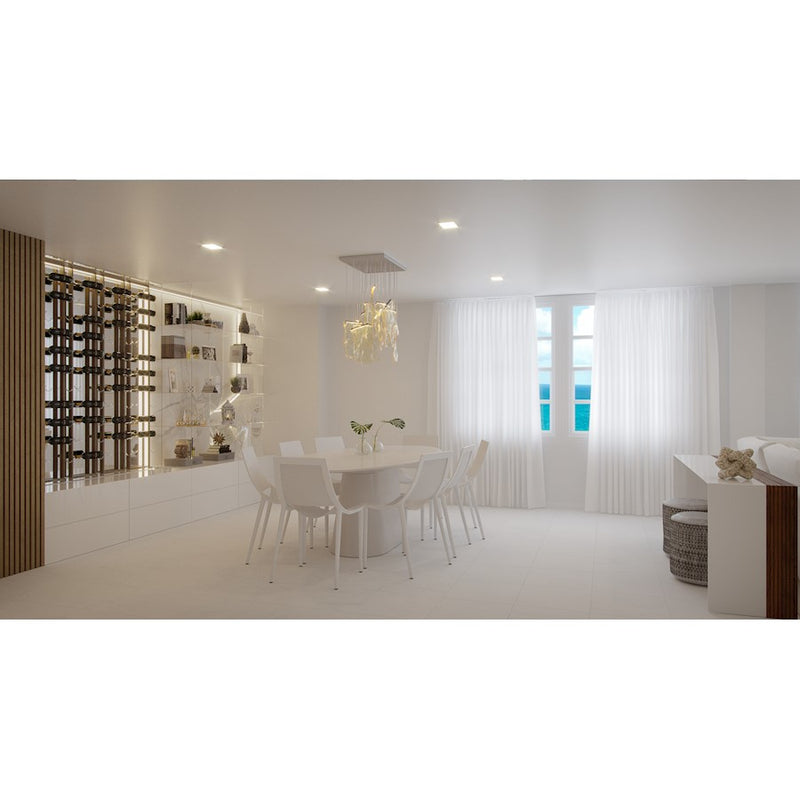 ET2 Lighting Rinkle LED 13-Light Pendant, Polished Chrome