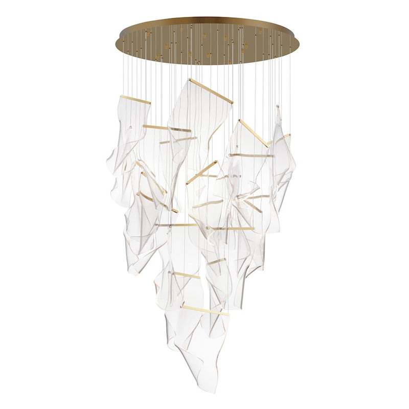 ET2 Lighting Rinkle Pendant, French Gold