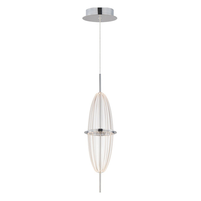 ET2 Lighting Quasar 1Lt LED Mini Pendant, Chrome/Acrylic - E24891-133PC