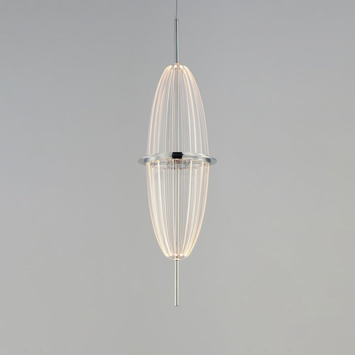 ET2 Lighting Quasar 1Lt LED Mini Pendant, Chrome/Acrylic