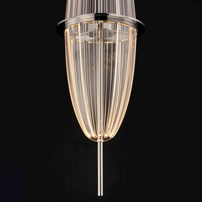 ET2 Lighting Quasar 1Lt LED Mini Pendant, Chrome/Acrylic