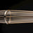 ET2 Lighting Quasar 3Lt 51" LED Pendant, Chrome/Patterned Acrylic