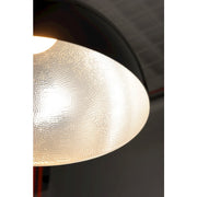 ET2 Lighting Hemisphere LED 1-Light 9" Pendant in Gloss Black/Aluminum