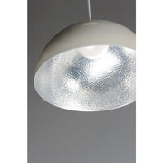 ET2 Lighting Hemisphere LED 1-Light 31" Pendant in Gloss White/Aluminum