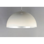ET2 Lighting Hemisphere LED 1-Light 31" Pendant in Gloss White/Aluminum