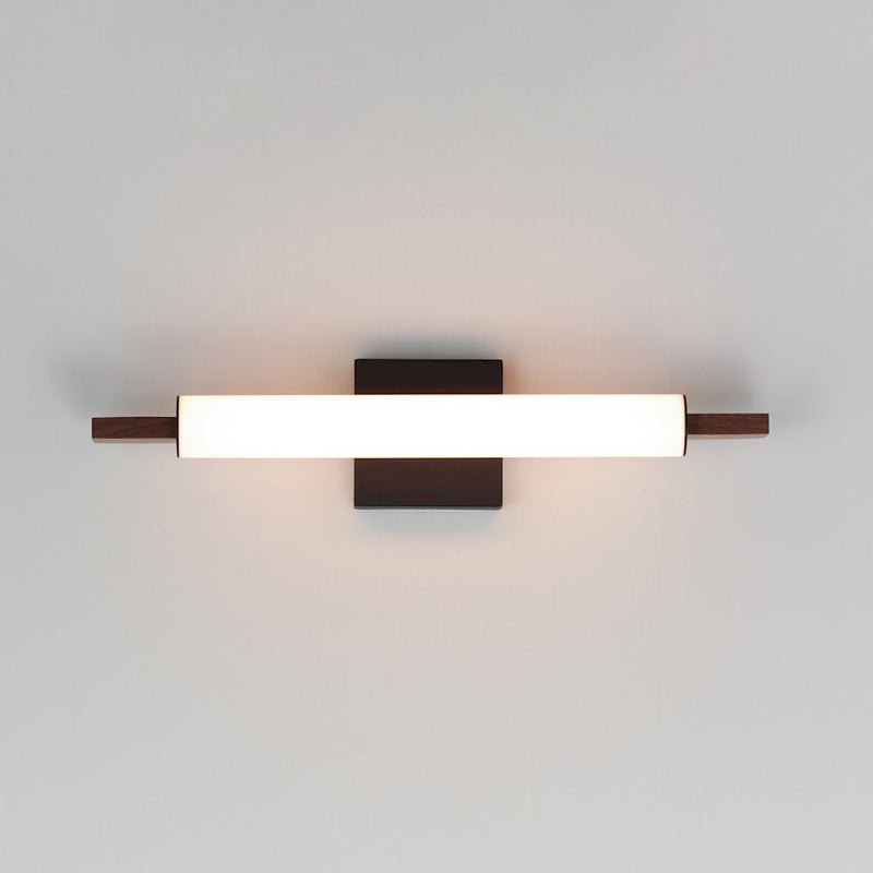 ET2 Lighting Joist 1 Light 20" LED Surface Mount, Walnut/Black