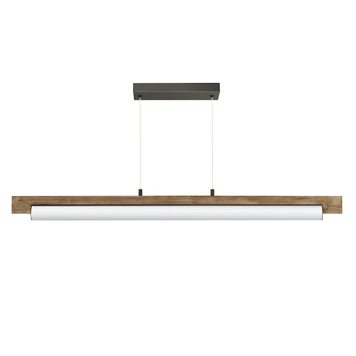 ET2 Lighting Joist 1Lt 45" LED Horizontal Pendant, Wood/Charcoal - E24932-DWCHL