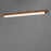 ET2 Lighting Joist 1Lt 45" LED Horizontal Pendant, Wood/Charcoal
