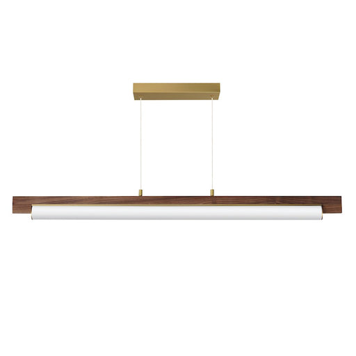 ET2 Lighting Joist 1Lt 45" LED Horizontal Pendant, Alabaster/Brass - E24932-WNAB