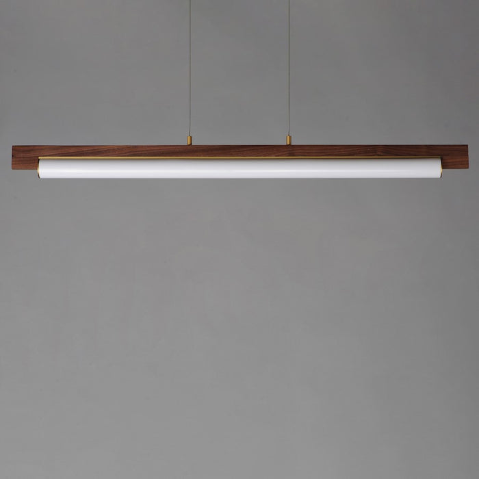 ET2 Lighting Joist 1Lt 45" LED Horizontal Pendant, Alabaster/Brass