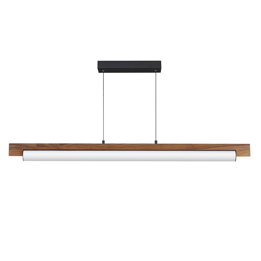 ET2 Lighting Joist 1Lt 45" LED Horizontal Pendant, Walnut/Black - E24932-WNBK