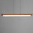 ET2 Lighting Joist 1Lt 45" LED Horizontal Pendant, Walnut/Black