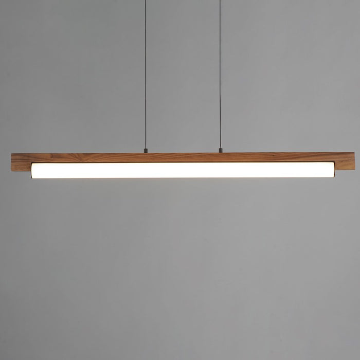 ET2 Lighting Joist 1Lt 45" LED Horizontal Pendant, Walnut/Black