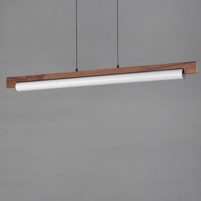 ET2 Lighting Joist 1Lt 45" LED Horizontal Pendant, Walnut/Black