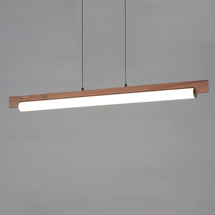 ET2 Lighting Joist 1Lt 45" LED Horizontal Pendant, Walnut/Black