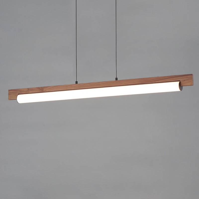 ET2 Lighting Joist 1Lt 45" LED Horizontal Pendant, Walnut/Black