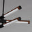 ET2 Lighting Rollo 6-Light LED Pendant, Antique Pecan/Black