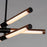 ET2 Lighting Rollo 6-Light LED Pendant, Antique Pecan/Black