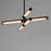 ET2 Lighting Rollo 6-Light LED Pendant, Antique Pecan/Black