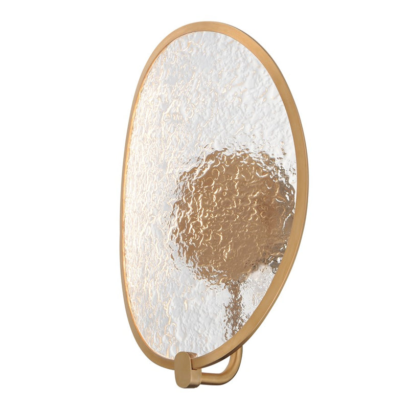 ET2 Lighting Moonscapes 1 Light Wall Sconce, Brushed Champagne - E24970-BCN