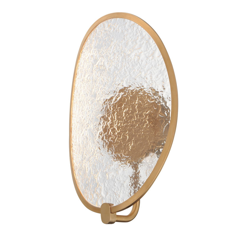 ET2 Lighting Moonscapes 1 Light Wall Sconce, Brushed Champagne