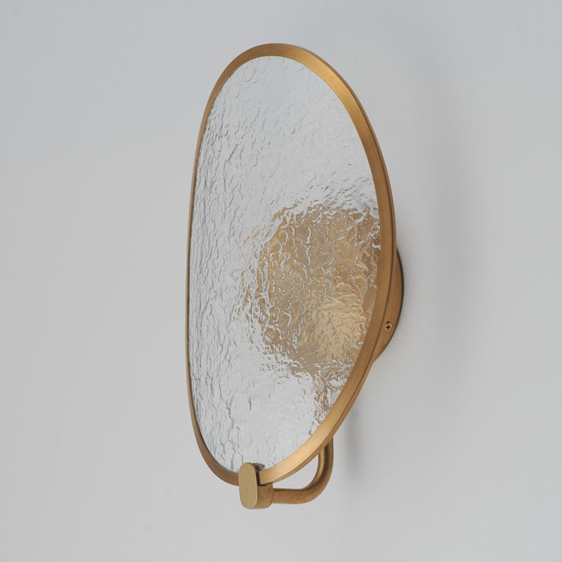 ET2 Lighting Moonscapes 1 Light Wall Sconce, Brushed Champagne