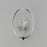 ET2 Lighting Moonscapes 1 Light Wall Sconce, Polished Chrome