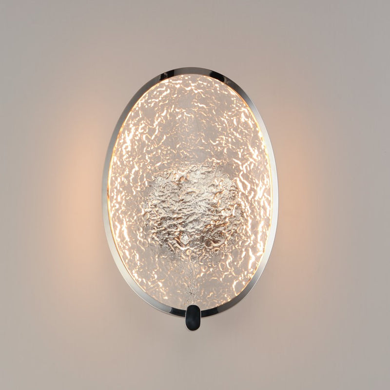 ET2 Lighting Moonscapes 1 Light Wall Sconce, Polished Chrome