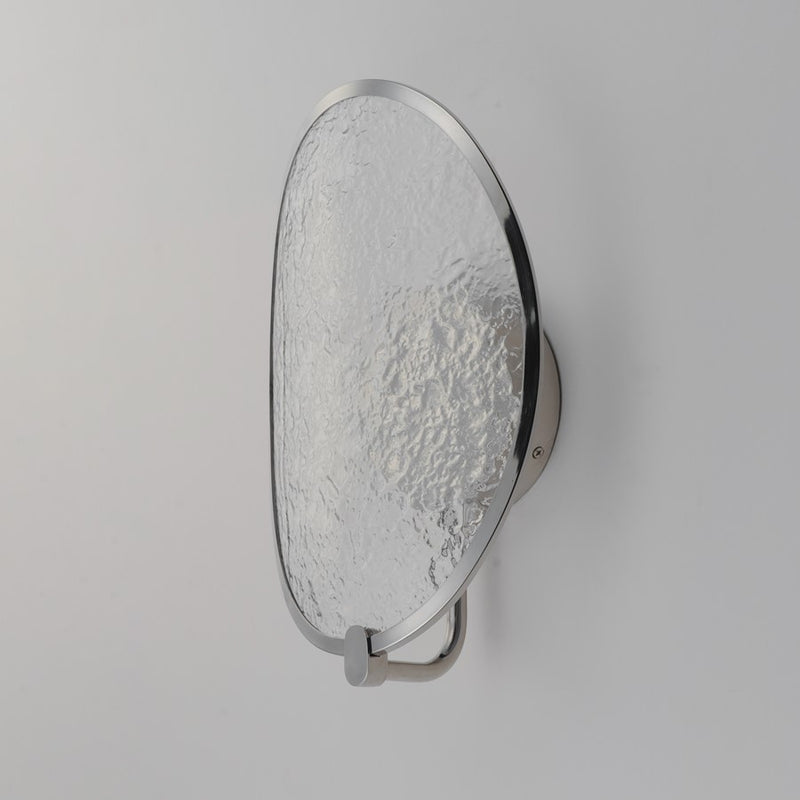 ET2 Lighting Moonscapes 1 Light Wall Sconce, Polished Chrome